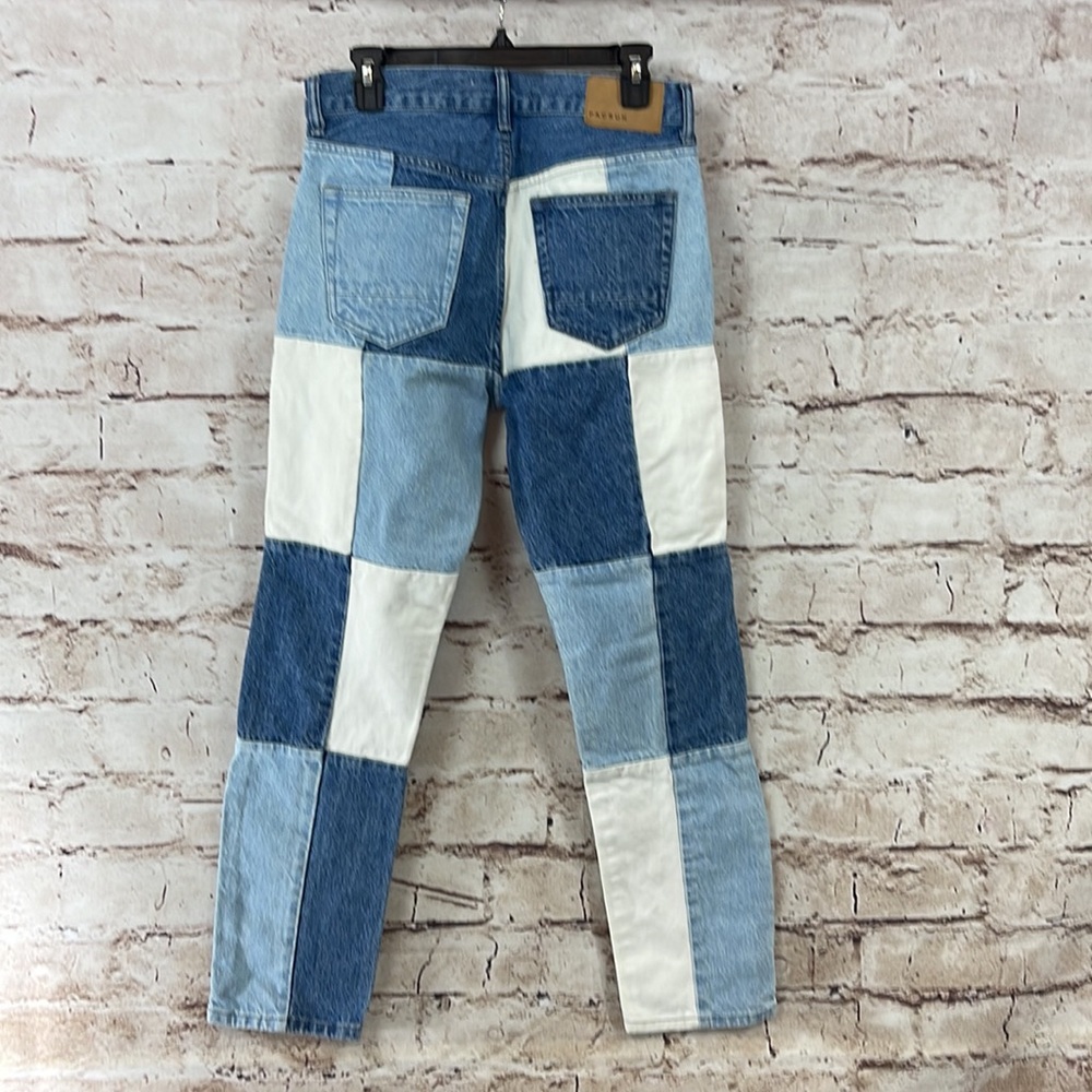 PacSun Vintage Loose Jeans Mens Patchwork Straight Leg - Picture 3 of 7